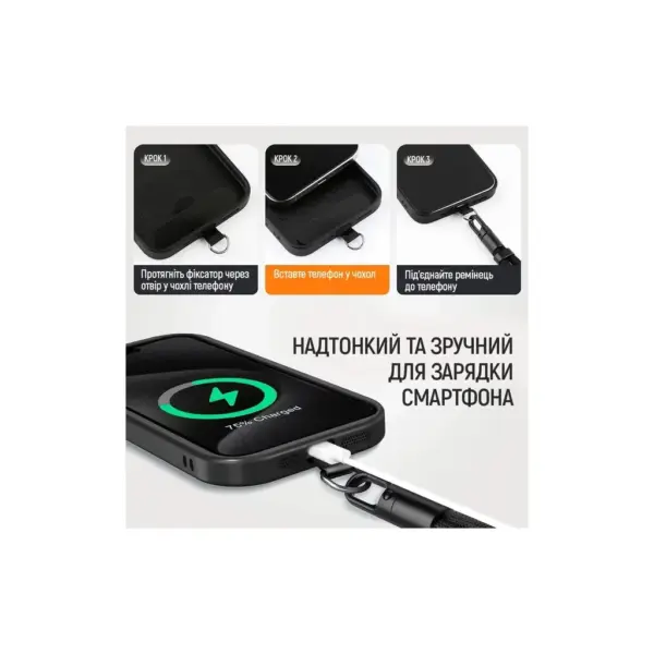 Ремінець для смартфону ColorWay Handy Strap, mint (CW-SCHS-MT)