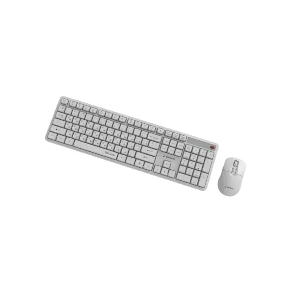 Комплект Gembird Silent Key Pro Business Wireless White (KBS-WMS-01-W-CYRL)