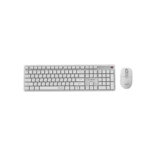 Комплект Gembird Silent Key Pro Business Wireless White (KBS-WMS-01-W-CYRL)