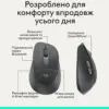 Мишка Logitech Signature Comfort Plus M850L Wireless/Bluetooth/USB-C for Business Graphite (910-007704)