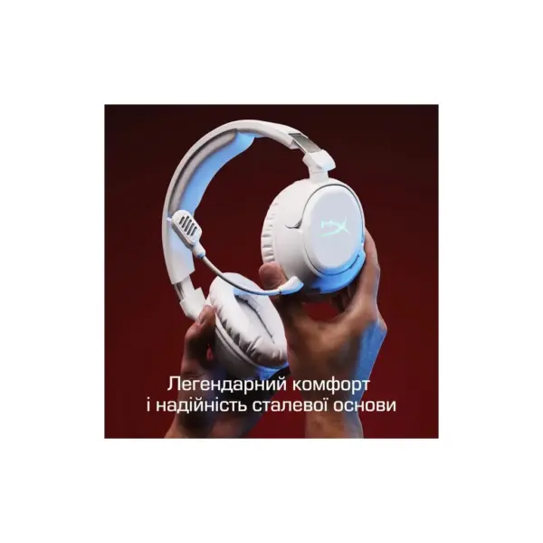Навушники HyperX Cloud Flight 2 Wireless White (B5VC5AA)