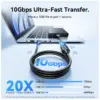 Дата кабель USB 3.2 AM/AF 2.0m 10Gbps PVC black Vention (CBOBH) Дата кабель USB 3.2 AM/AF 2.0m 10Gbps PVC black Vention (CBOBH)
