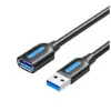 Дата кабель USB 3.2 AM/AF 2.0m 10Gbps PVC black Vention (CBOBH) Дата кабель USB 3.2 AM/AF 2.0m 10Gbps PVC black Vention (CBOBH)