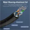 Патч-корд 10m S/FTP cat 7 RJ-45 black Vention (ICDBL)