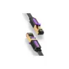 Патч-корд 10m UTP cat 7 RJ-45 flat black Vention (ICABL)