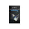 Патч-корд 0.5m UTP cat 6A RJ-45 slim black Vention (IBIBD)