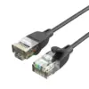Патч-корд 1m UTP cat 6A RJ-45 slim black Vention (IBIBF)