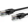 Патч-корд 1.5m UTP cat 6 RJ-45 flat black Vention (IBJBG)