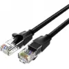 Патч-корд 1.5m UTP cat 6 RJ-45 flat black Vention (IBJBG)