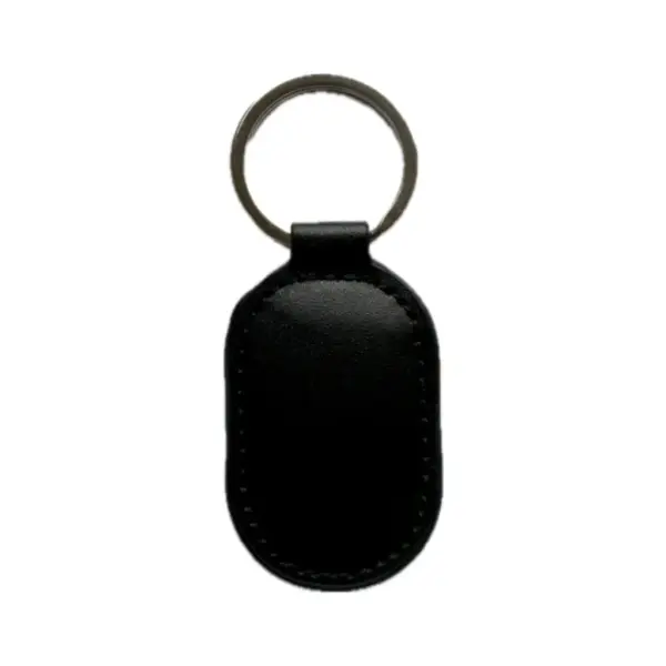 Брелок з чіпом Merlion ID Em-Marine, 125kHz, EM-Leather, овальний, у шкіряному чохлі, black (EM-Leather овальный)