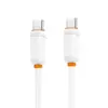 Дата кабель USB-C to USB-C 1.0m 27W white XO (XO-CB-300CC-WH)