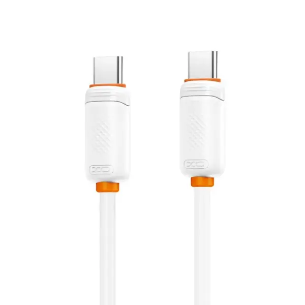 Дата кабель USB-C to USB-C 1.0m 27W white XO (XO-CB-300CC-WH)