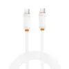 Дата кабель USB-C to USB-C 1.0m 27W white XO (XO-CB-300CC-WH)