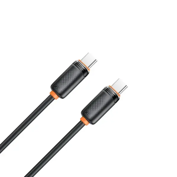Дата кабель USB-C to USB-C 1.0m 27W black XO (XO-CB-300CC-BK)