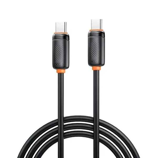 Дата кабель USB-C to USB-C 1.0m 27W black XO (XO-CB-300CC-BK)