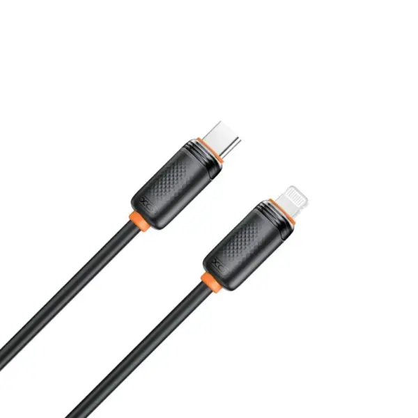 Дата кабель USB-C to Lightning 1.0m 27W black XO (XO-CB-300CL-BK)