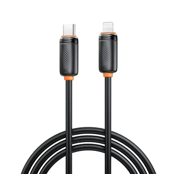 Дата кабель USB-C to Lightning 1.0m 27W black XO (XO-CB-300CL-BK)