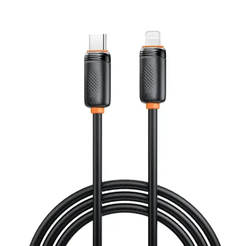 Дата кабель USB-C to Lightning 1.0m 27W black XO (XO-CB-300CL-BK)