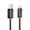 Дата кабель USB 2.0 AM to USB-C 1.0m 3A black XO (XO-CB-300UC-BK)