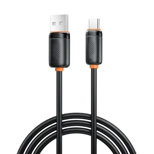 Дата кабель USB 2.0 AM to USB-C 1.0m 3A black XO (XO-CB-300UC-BK)