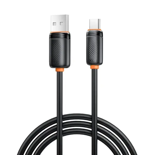 Дата кабель USB 2.0 AM to USB-C 1.0m 3A black XO (XO-CB-300UC-BK)