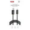 Дата кабель USB 2.0 AM to Lightning 1.0m 3A black XO (XO-CB-300UL-BK)