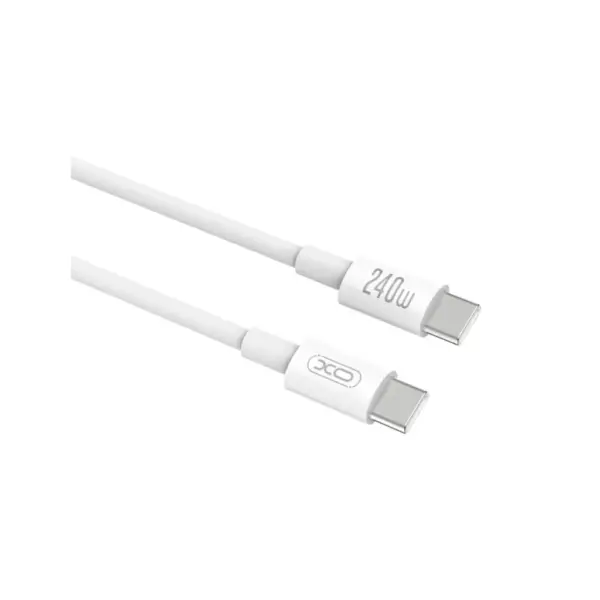 Дата кабель USB-C to USB-C 1.0m 240W white XO (XO-CB-240CC-WH)