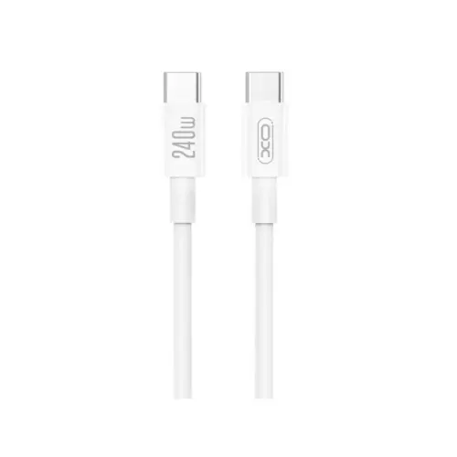 Дата кабель USB-C to USB-C 1.0m 240W white XO (XO-CB-240CC-WH)