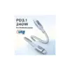 Дата кабель USB-C to USB-C 1.0m PD3.1 240W 480Mbps braided Starlight blue Ugreen (75731) Дата кабель USB-C to USB-C 1.0m PD3.1 240W 480Mbps braided Starlight blue Ugreen (75731)