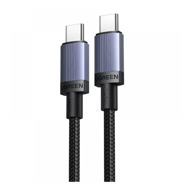 Дата кабель USB-C to USB-C 0.5m 100W 480Mbps black Ugreen (65831)