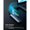 Кишеня зовнішня Ugreen USB-C to M.2 B-Key/M+B Key SSD 5Gbps SATA 3.0 aluminum 0.5m (10903)