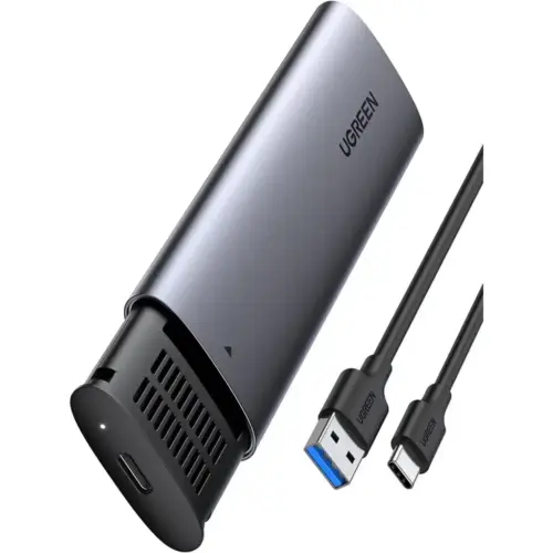 Кишеня зовнішня Ugreen USB-C to M.2 B-Key/M+B Key SSD 5Gbps SATA 3.0 aluminum 0.5m (10903) Кишеня зовнішня Ugreen USB-C to M.2 B-Key/M+B Key SSD 5Gbps SATA 3.0 aluminum 0.5m (10903)