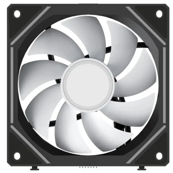 Кулер до корпусу OCYPUS GAMMA F12 UNI ARGB чорний (GAMMA-F12-BK1AM00U-GL)