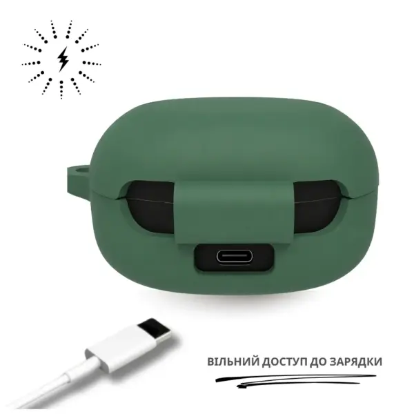 Чохол для навушників BeCover Silicon для Samsung Galaxy Buds Green (715895) Чохол для навушників BeCover Silicon для Samsung Galaxy Buds Green (715895)