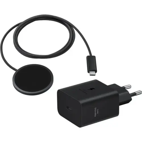 Зарядний пристрій Samsung Magnetic Wireless Qi2.2 25W 1.5m + Adapter USB-C PD45W dark gray (EP-P2900TBEGWW)