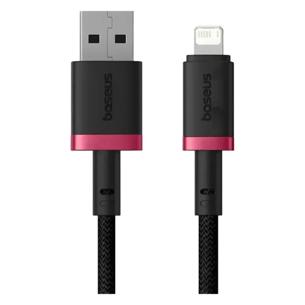 Дата кабель USB 2.0 AM to Lightning 1.0m 2.4A red+black Baseus (P10377801U01-01) Дата кабель USB 2.0 AM to Lightning 1.0m 2.4A red+black Baseus (P10377801U01-01)
