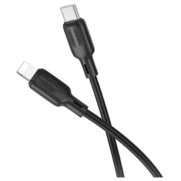 Дата кабель USB-C to Lightning 1.0m silicone BX113 Lenny black BOROFONE (6941991115370) Дата кабель USB-C to Lightning 1.0m silicone BX113 Lenny black BOROFONE (6941991115370)