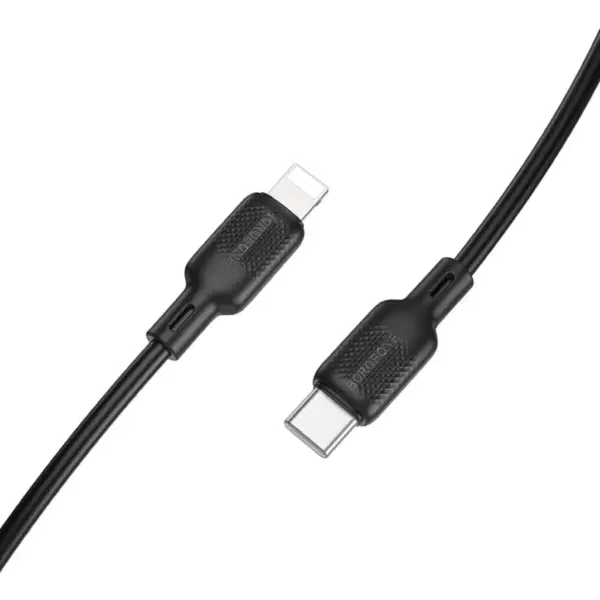 Дата кабель USB-C to Lightning 1.0m silicone BX113 Lenny black BOROFONE (6941991115370) Дата кабель USB-C to Lightning 1.0m silicone BX113 Lenny black BOROFONE (6941991115370)