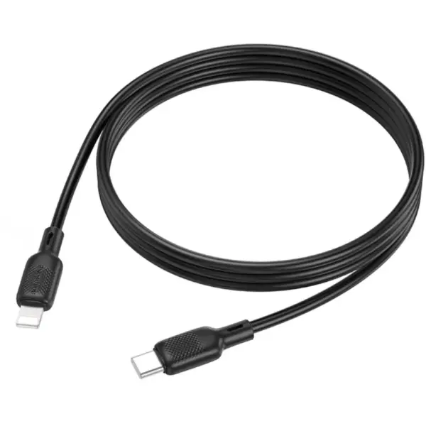 Дата кабель USB-C to Lightning 1.0m silicone BX113 Lenny black BOROFONE (6941991115370) Дата кабель USB-C to Lightning 1.0m silicone BX113 Lenny black BOROFONE (6941991115370)