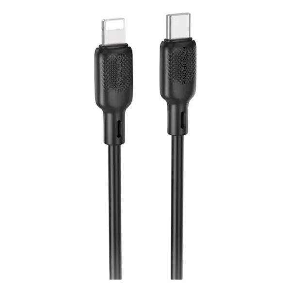 Дата кабель USB-C to Lightning 1.0m silicone BX113 Lenny black BOROFONE (6941991115370) Дата кабель USB-C to Lightning 1.0m silicone BX113 Lenny black BOROFONE (6941991115370)