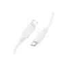 Дата кабель USB-C to Lightning 1.0m PD silicone BX115 Lotto white BOROFONE (6941991119613)