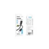 Дата кабель USB 2.0 AM to USB-C 1.0m silicone BX123 Leya black BOROFONE (6941991124211)