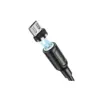 Дата кабель USB 2.0 AM to Micro 5P 1.0m 2.4A magnetic BX41 black BOROFONE (6931474738455)