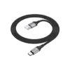Дата кабель USB 2.0 AM to USB-C 1.0m 3A nylon X102 black HOCO (6942007608770)