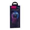 Дата кабель USB-C to Lightning 1.0m 3A 20W nylon X14 black HOCO (6931474752192)