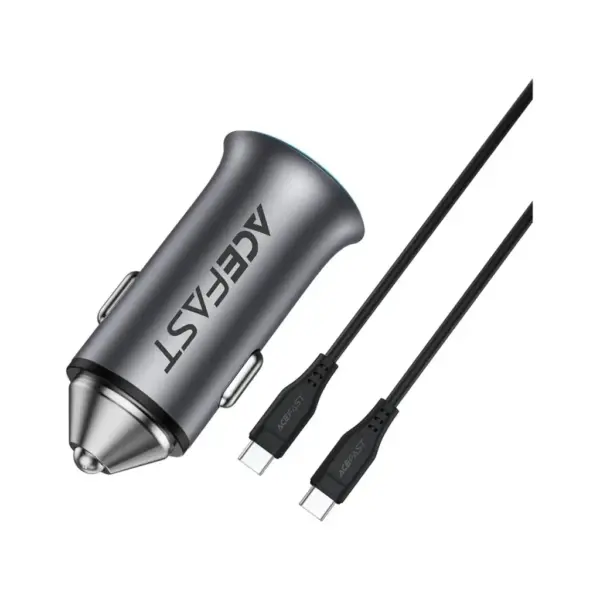 Зарядний пристрій Acefast 1xUSB-C PD95W + 1xUSB gray (6974316285304)