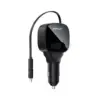 Зарядний пристрій Acefast 1xUSB-C PD95W + telescopic cable USB-C black (6974316285946)