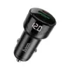 Зарядний пристрій HOCO 1xUSB-C PD20W + 1xUSB QC3.0 car adapter Z42 black (6931474742544)