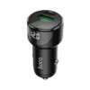 Зарядний пристрій HOCO 1xUSB-C PD20W + 1xUSB QC3.0 car adapter Z42 black (6931474742544)