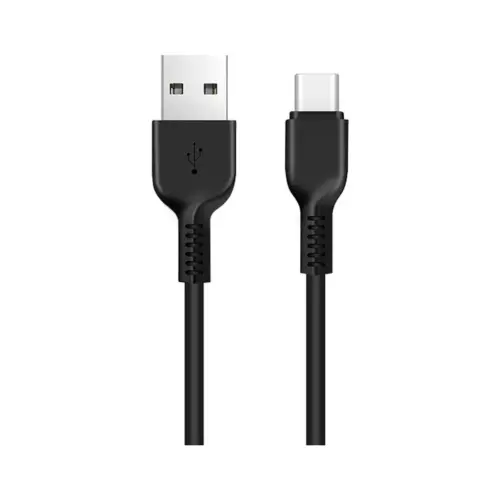 Дата кабель USB 2.0 AM to USB-C 2.0m 3A X20 black HOCO (6957531068907)